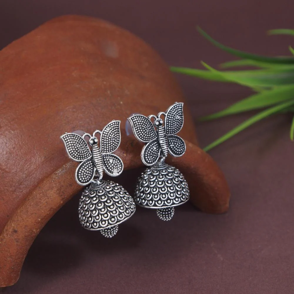 Butterfly Jhumka with Hocks